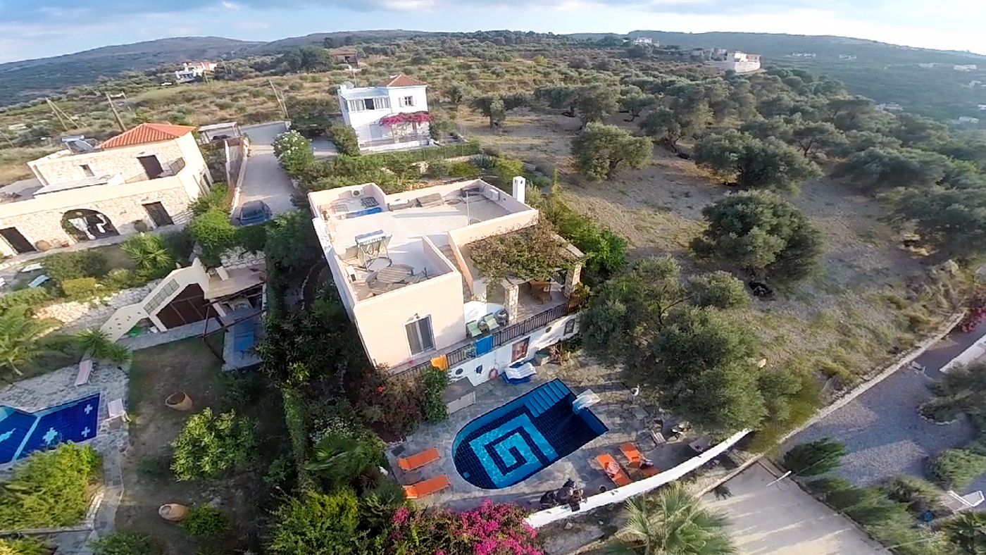 A drone flight over Agia Triada Kreta